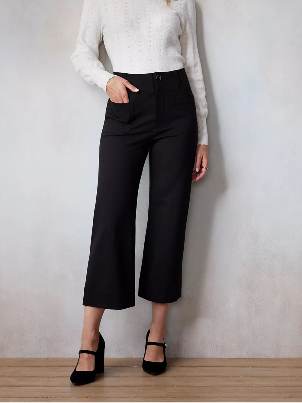 Women's LC Lauren Conrad Super High Rise Wildflower Wide Leg Crop Pants